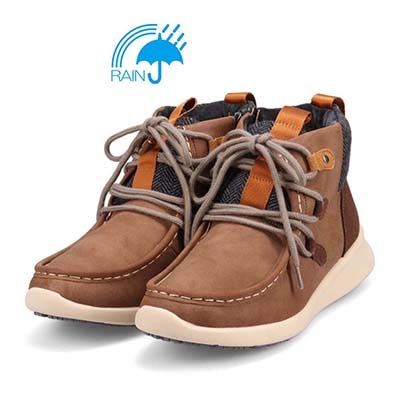 【4cm4時間防水設計】エル スポーツ ELLESPORT BLACK LABELシリーズ　レースアップカジュアルブーツ　ESP12590 BROWN2 23.0