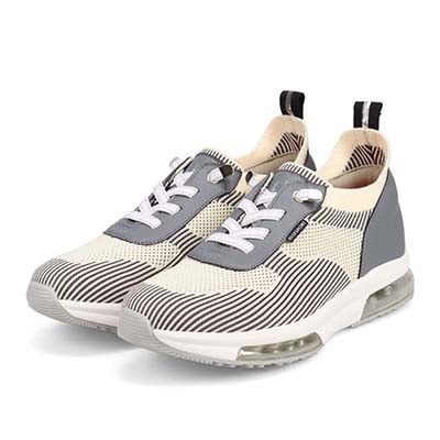 エル スポーツ ELLESPORT ニットスニーカー　ESP12593 GRAY/WHITE 23