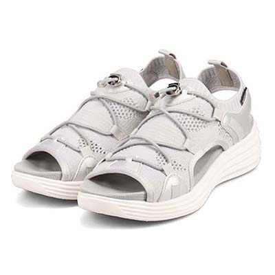 エル スポーツ ELLESPORT メッシュデザインニットサンダル　ESP12598 GRAY 23.0