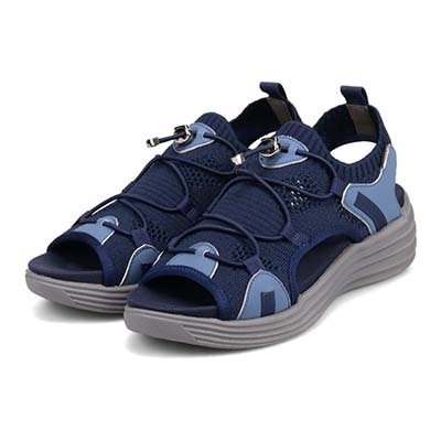 エル スポーツ ELLESPORT メッシュデザインニットサンダル　ESP12598 NAVY 23.0