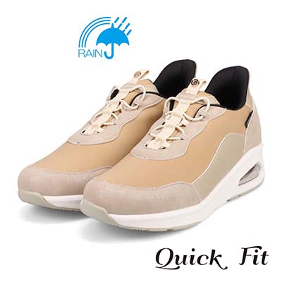 エル スポーツ ELLESPORT クイックフィットエアソールスニーカー　ESP12599 BEIGE 23.0