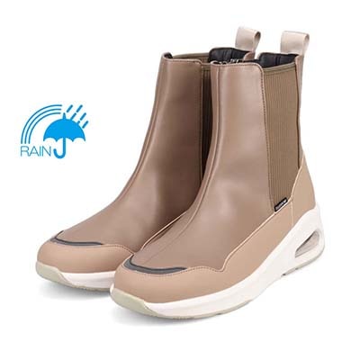 【4cm4時間防水設計】エル スポーツ ELLESPORT エアソールサイドゴアブーツ　ESP12600 OAK 23.0