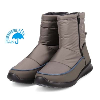 【3.5cm4時間防水設計】エル スポーツ ELLESPORT スッキリとしたラストが特徴 ナイロンブーツ　ESP12603 GRAY 23.0