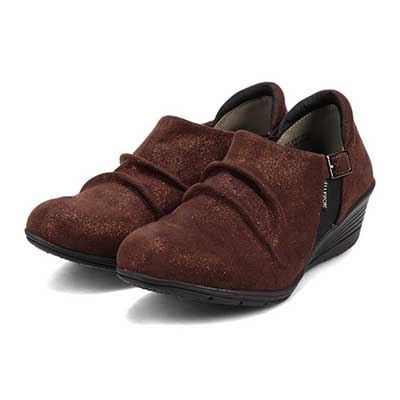 エル スポーツ ELLESPORT 軽量ウェッジアンクルシューズ ESP12721 D-BROWN-M 23.0