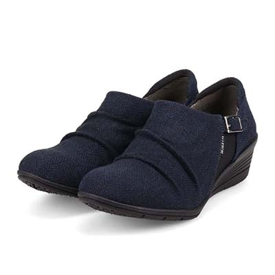 エル スポーツ ELLESPORT 軽量ウェッジアンクルシューズ ESP12721 D-NAVY-Tex 23.0