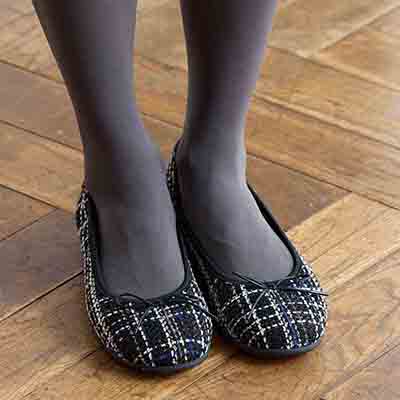 エル スポーツ ELLESPORT バレエシューズ  ESP14501 BLACK-MULTI 23.0