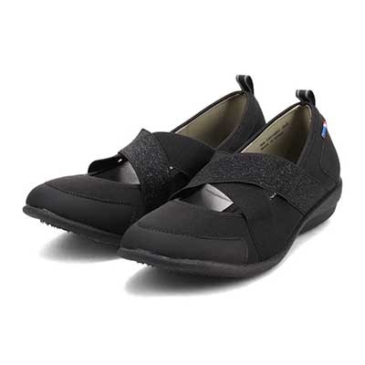 エル スポーツ ELLESPORT クロスベルトバレエシューズ　ESP14502 BLACK 23.0