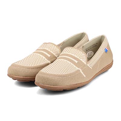 エル スポーツ ELLESPORT ニットドライビングシューズ　ESP14506 BEIGE M　(23.0～23.5)