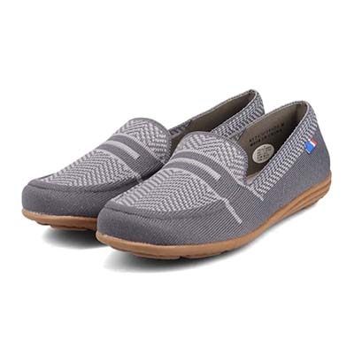 エル スポーツ ELLESPORT ニットドライビングシューズ　ESP14506 GRAY M　(23.0～23.5)