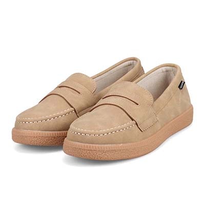 【ユニセックス】エル スポーツ ELLESPORT　オンオフ兼用！歩きやすさを追求したローファースニーカー　ESP14509 BEIGE 23.0