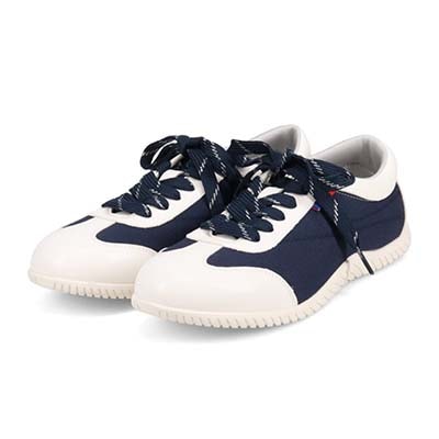 エル スポーツ ELLESPORT ドライビングレースアップスニーカー NAVY-TX 23.0