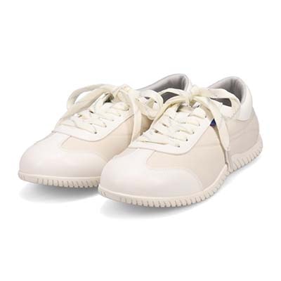 エル スポーツ ELLESPORT ドライビングレースアップスニーカー WHITE-TX 23.0