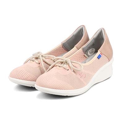 エル スポーツ ELLESPORT ニットレースアップシューズ　ESP14709 GRAY 23.0