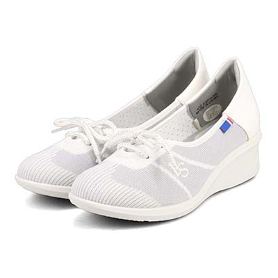 エル スポーツ ELLESPORT ニットレースアップシューズ　ESP14709 GRAY 23.0