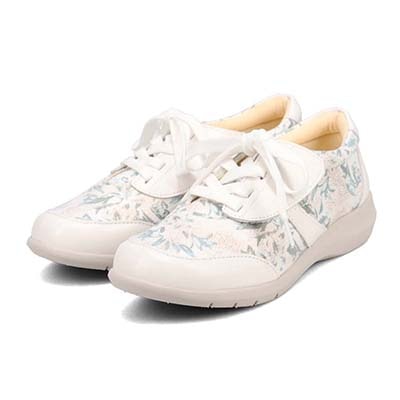 シティ ゴルフ City Golf  すっと履けるワンタッチレースアップシューズ  GFL1525 WHITE-PR 23.0