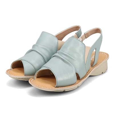 シティ ゴルフ City Golf アウトステッチ製法 ウェッジサマーサンダル GFL20103 BLACK M　(23.0～23.5)