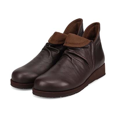 シティ ゴルフ City Golf  幅広５Eラストのカジュアルショートブーツ 防滑ソール GFL5305H D-BROWN 23.0