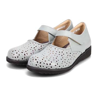 シティ ゴルフ City Golf  幅広５Eラストのパンチングカジュアルシューズ　GFL5307 L-GRAY 23.0