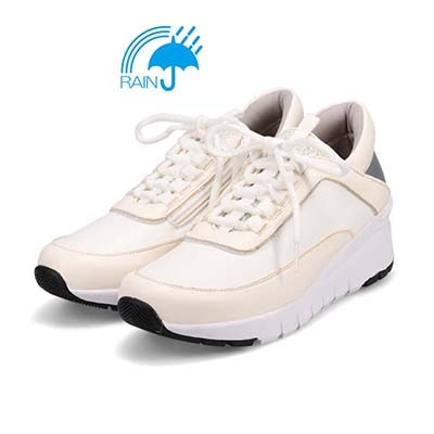 【撥水加工】HIROKO KOSHINO ヒールアップスニーカー  HKL1202 IVORY/C 23.0