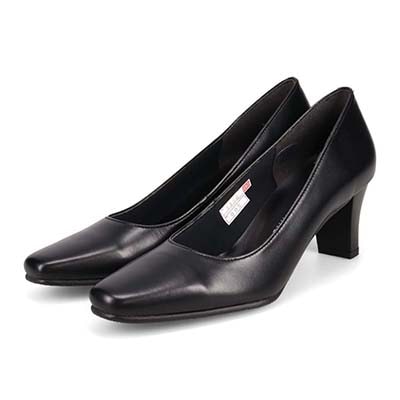 HIROKO KOSHINO ラインの綺麗なベーシックパンプス　HKL5150 BLACK 23