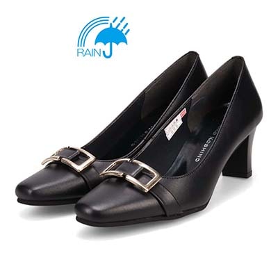 HIROKO KOSHINO バックルデザインのきれい目パンプス　HKL5155 BLACK 23.0