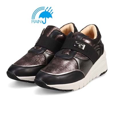 HIROKO KOSHINO ウェッジソールスニーカー　HKL6203 BLACK/ETHANE 23.0