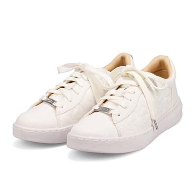 HIROKO KOSHINO キルティングレースアップスニーカー　HKL6209 IVORY 23