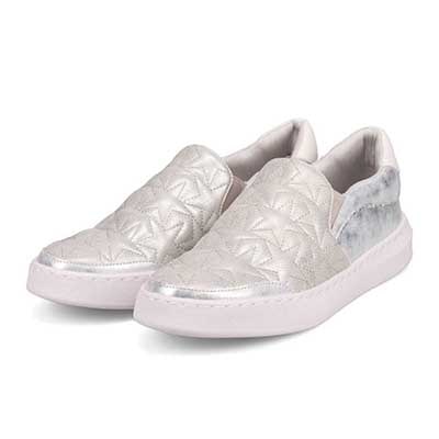 HIROKO KOSHINO キルティングスリッポンスニーカー　HKL6210 SILVER 23