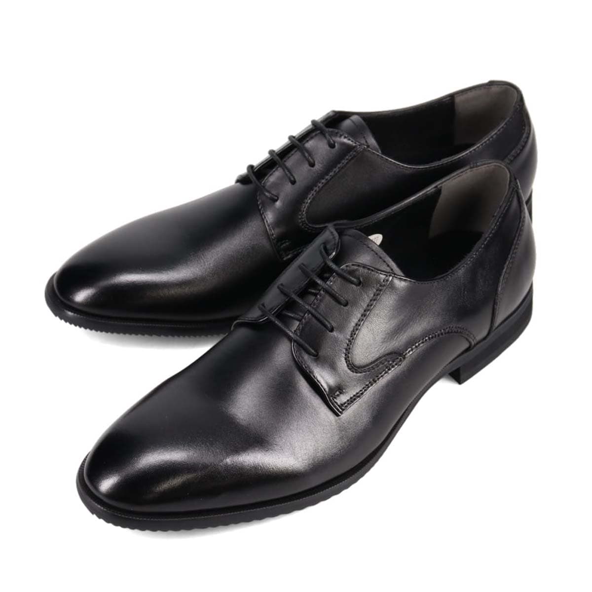 HIROKO KOSHINO HOMME  メンズ エレガント 外羽根プレーントウドレスシューズ　HR5006 BLACK 25.0