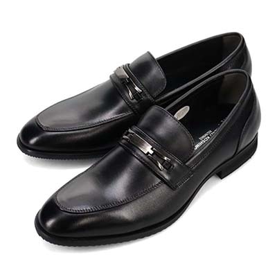 HIROKO KOSHINO HOMME  メンズ エレガント ビット付きローファー　HR5007 BLACK 25.0