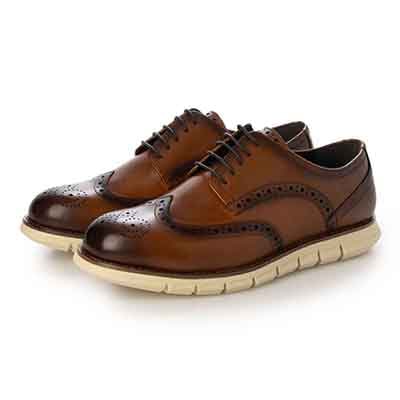 HIROKO KOSHINO HOMME  メンズ 外羽根ウイングチップドレスシューズ　HR5013 BROWN 25.0