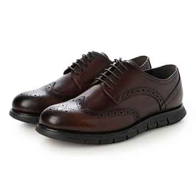 HIROKO KOSHINO HOMME  メンズ 外羽根ウイングチップドレスシューズ　HR5013 BROWN 25.0