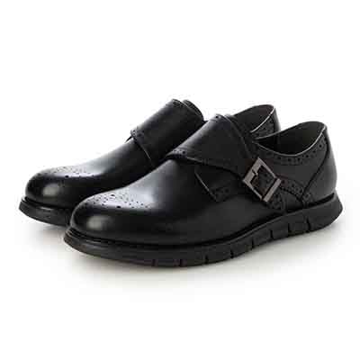 HIROKO KOSHINO HOMME  メンズ モンクストラップドレスシューズ　HR5015 BLACK 25.0