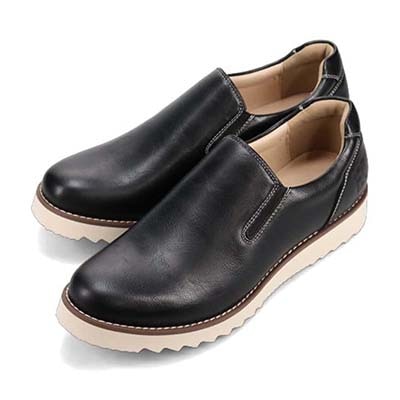 HIROKO KOSHINO HOMME  メンズ こがし系の素材を採用したカジュアルスリッポンスニーカー　HR5907 BLACK 25.0