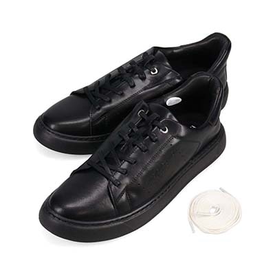 HIROKO KOSHINO HOMME ヒロココシノオム メンズ 本革 レザースニーカー クイックフィット HR8201 サイドマッケイ 軽量 カジュアル ビジネス　HR8201 WHITE 25.0