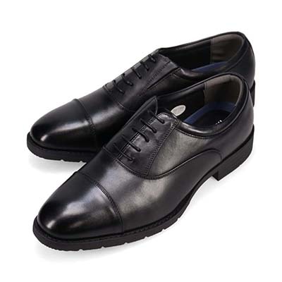 【大きいサイズ】HIROKO KOSHINO HOMME  メンズ 内羽根ストレートチップビジネスシューズ HR5008 BLACK 28.0