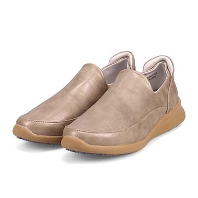 HIROKO KOSHINO FEMME　グラスファイバー入り寒冷地用ソールの上品なスリップオン　HRL2023 L-BROWN 23.0