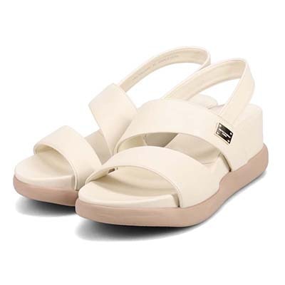 HIROKO KOSHINO FEMME 屈曲性のある6cmウェッッジソールサンダル　HRL5000 IVORY M　(23.0～23.5)