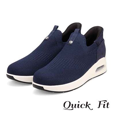 HIROKO KOSHINO FEMMEシンプルニットのスリッポンスニーカー HRL9000 NAVY 23.0