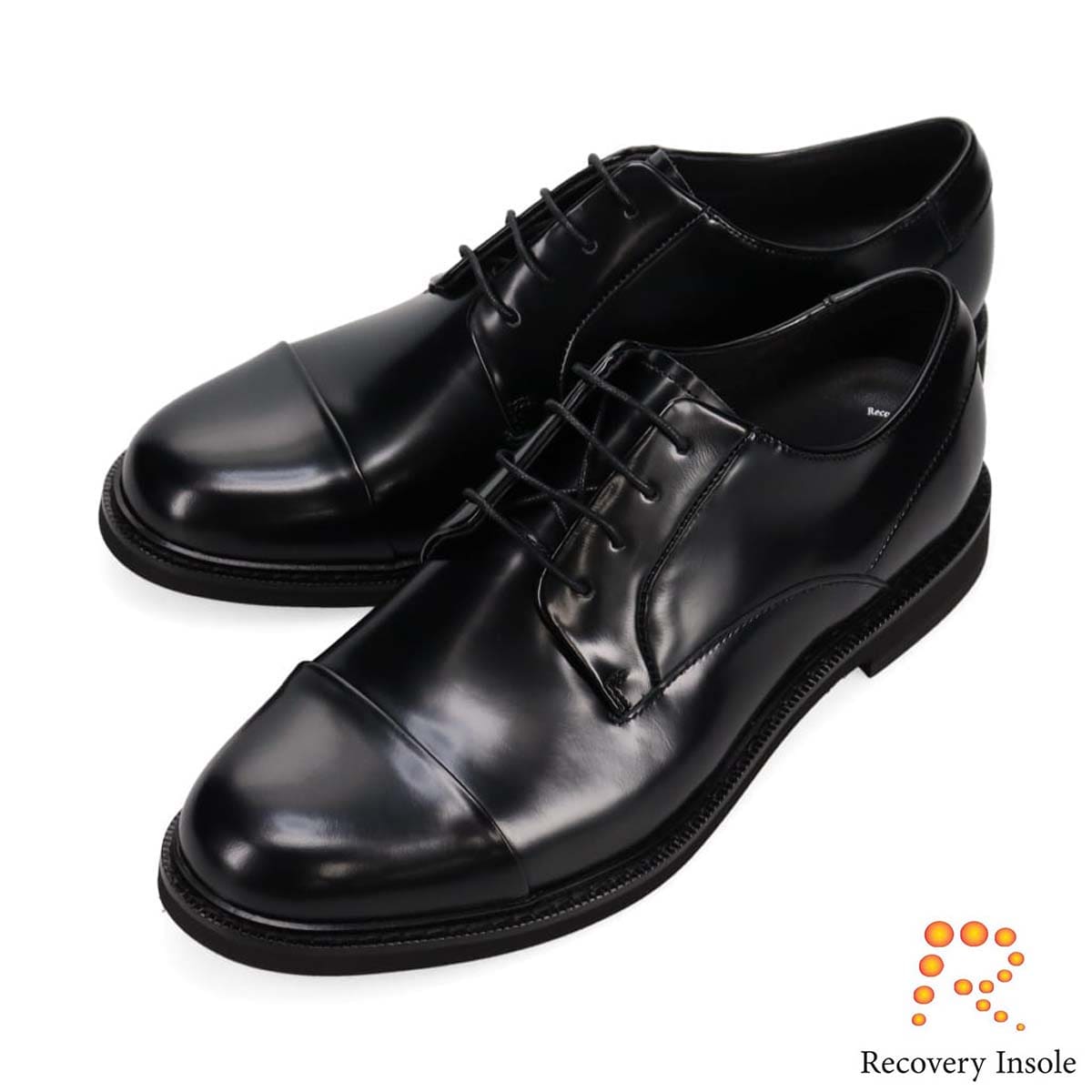 ランバンコレクション LANVIN COLLECTION 「リカバリーインソール」搭載で指圧効果により血行を115％促進。内羽根ストレートチップドレスシューズ　LV2981XR BLACK/D-BROWN 25