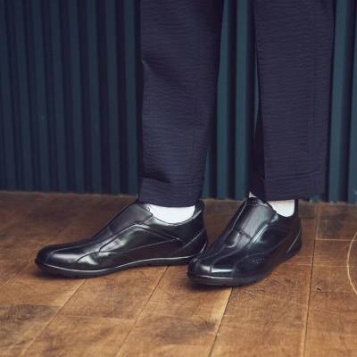 マドラス madras 特許 リカバリーメタインソール搭載シューズ  クイックフィット カジュアルレザースニーカー　M503MT BLACK 25.0