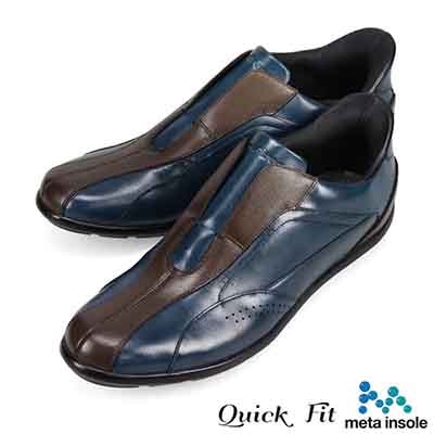 マドラス madras 特許 Recovery meta insole搭載シューズ  クイックフィット カジュアルレザースニーカー　M503MT GRAY/NAVY 25.0