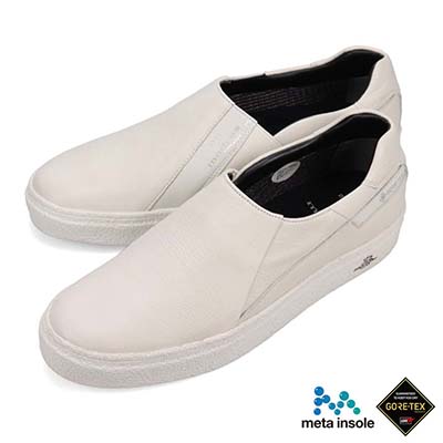 【GORE-TEX】マドラス madras 特許 リカバリーメタインソール搭載シューズ  スリッポンカジュアルシューズ　M510GMT WHITE 25.0