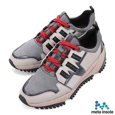 マドラス madras 特許 Recovery meta insole搭載  レースアップカジュアルシューズ　M510MT GRAY M  (25.0～25.5)