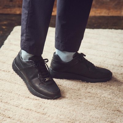 マドラス madras 特許 リカバリーメタインソール搭載シューズ  メンズカジュアルレザースニーカー　M560MT　ユニセックスサイズ展開 BLACK 25.0