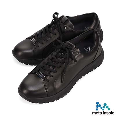 マドラス madras 特許 リカバリーメタインソール搭載シューズ  メンズカジュアルレザースニーカー　M561MT　ユニセックスサイズ展開 BLACK 25.0