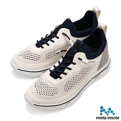 マドラス madras 特許 リカバリーメタインソール搭載シューズ  カジュアルニットスニーカー　M593MT GRAY/KHAKI M(25.0cm～25.5cm)