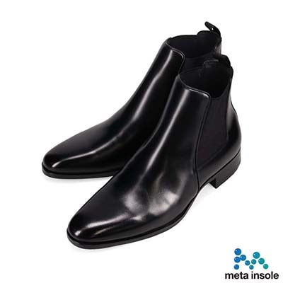 マドラス madras 特許 リカバリーメタインソール搭載シューズ  サイドゴア ドレスブーツ M605MT BLACK 25.0