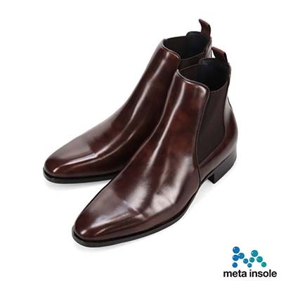 マドラス madras 特許 リカバリーメタインソール搭載シューズ  サイドゴア ドレスブーツ M605MT D-BROWN 25.0