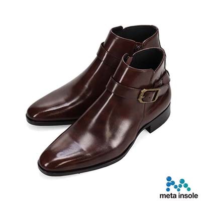 マドラス madras 特許 リカバリーメタインソール搭載シューズ  ドレスブーツ M606MT D-BROWN 25.0